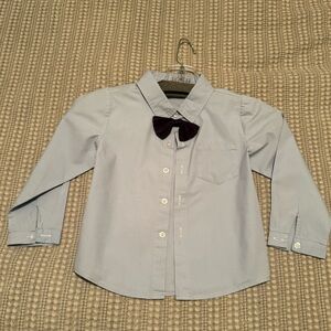 Like New Toddler Dress Shirt with Bowtie & Suspenders
